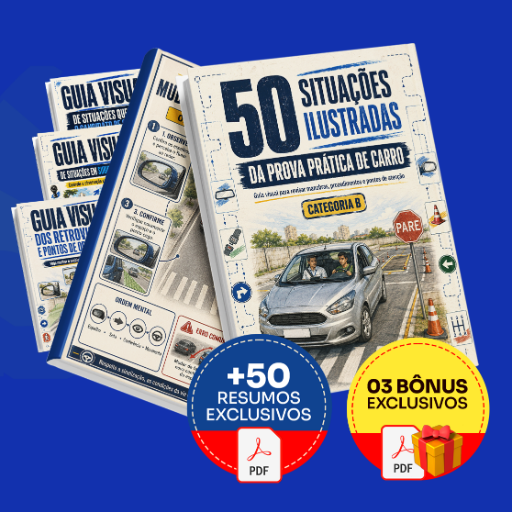50 Situações Ilustradas da Prova Prática de Carro - Completo