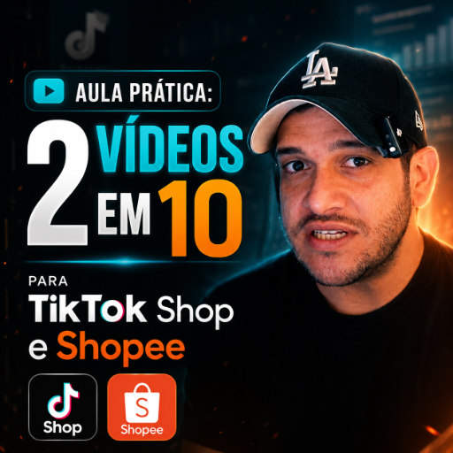 Aula Prática: 2 Vídeos em 10 para TikTok Shop e Shopee