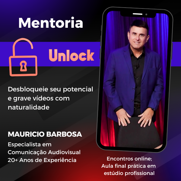 MÉTODO UNLOCK - Domine a Arte de Gravar Vídeos com Naturalidade 5x sem juros