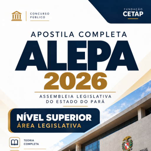 Apostila Completa ALEPA 2026 — Nível Superior | Área Legislativa