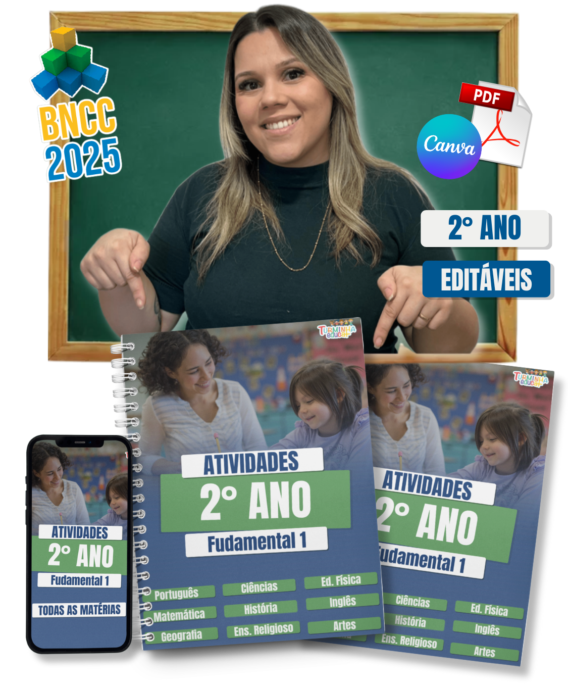Kit Atividades 2º Ano - Com Gabarito e Códigos BNCC