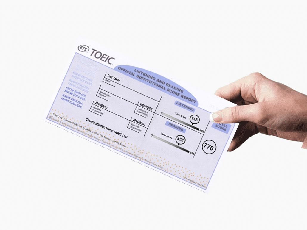 Simulados Toeic - Reading e Listening