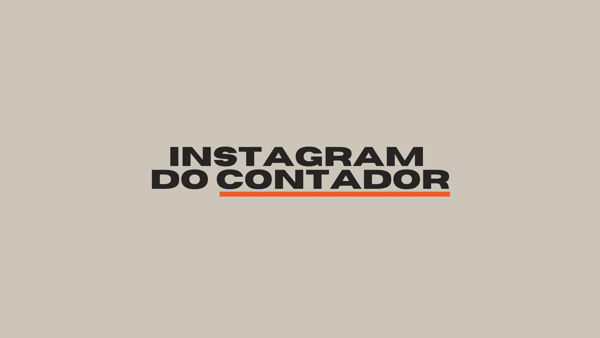 Instagram do Contador