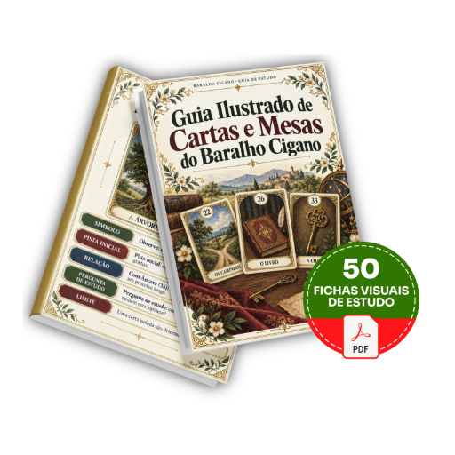 Guia Ilustrado de Cartas e Mesas do Baralho Cigano - Básico