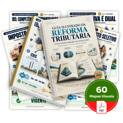 Guia Ilustrado da reforma Tributária - 60 Mapas Visuais