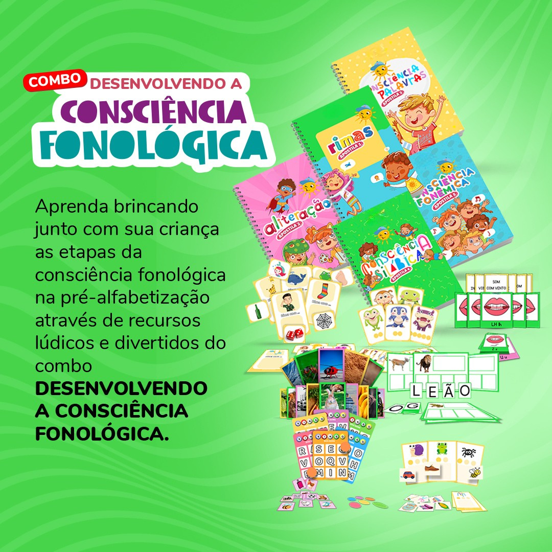 Combo Desenvolvendo a Consciência Fonológica (R$ 27,00)