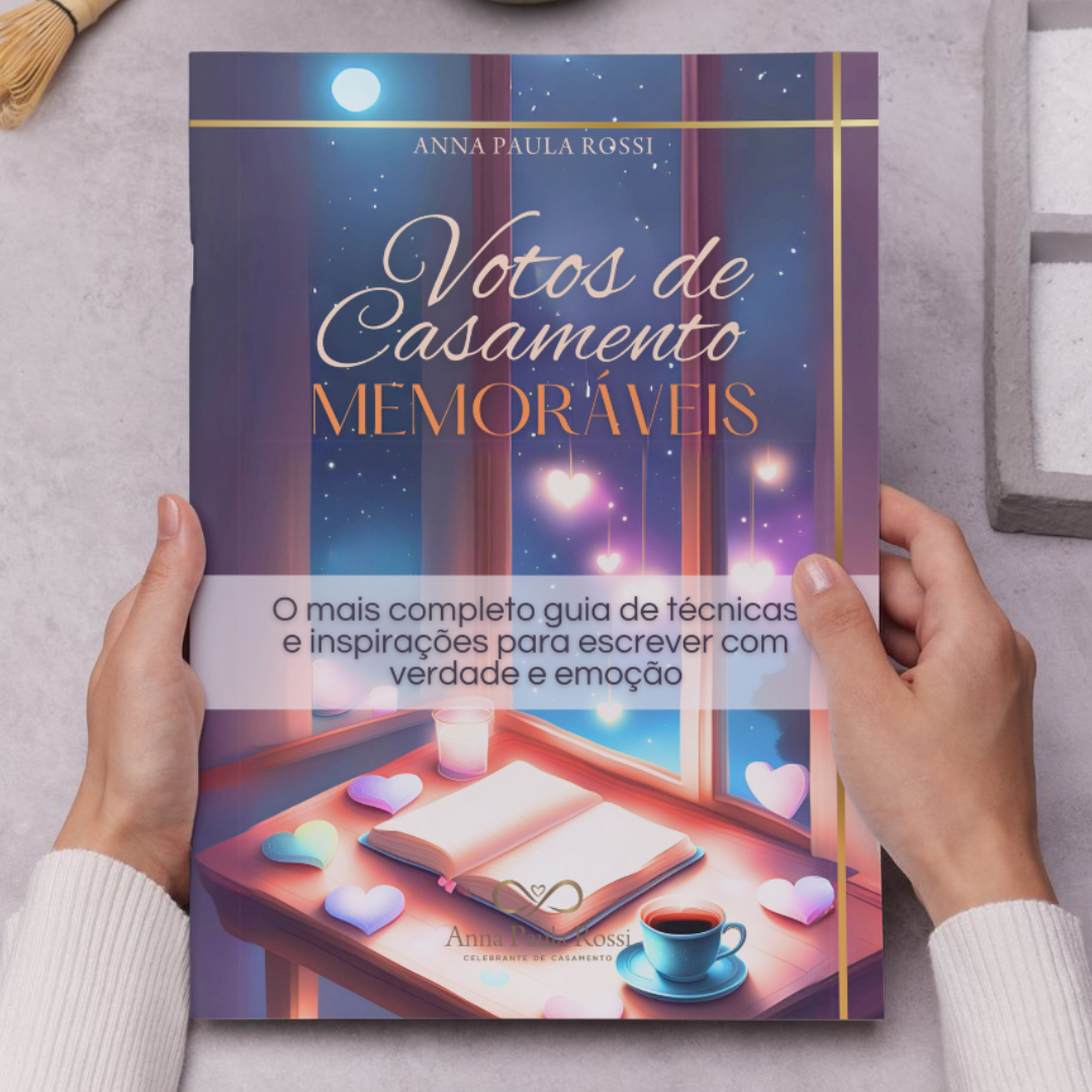 Votos de Casamento Memoráveis, o mais completo guia de técnicas e inspirações para escrever com verdade e emoção