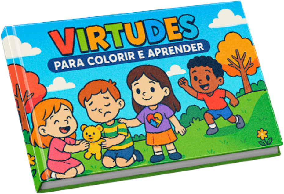 VIRTUDES BÍBLICAS PARA COLORIR E APRENDER NO ESTILO BOBBIEGOODS