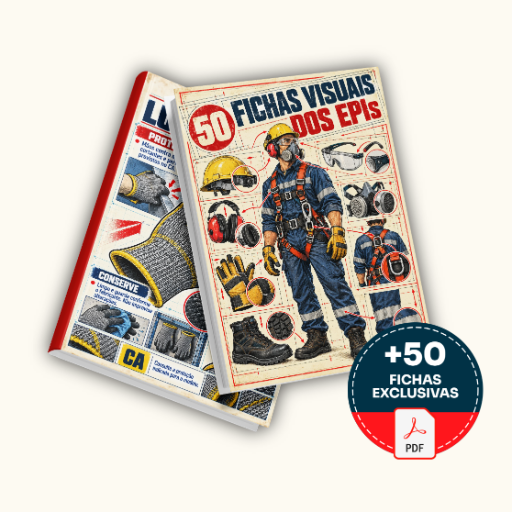 50 Fichas Ilustradas De EPIs - Básico