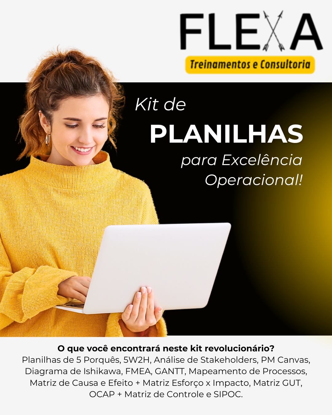 Kit Completo de Planilhas de Melhoria Contínua, Resolução de Problemas e Melhoria de Processos