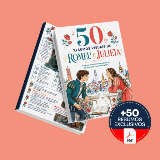 50 Resumos Visuais de Romeu e Julieta - Básica
