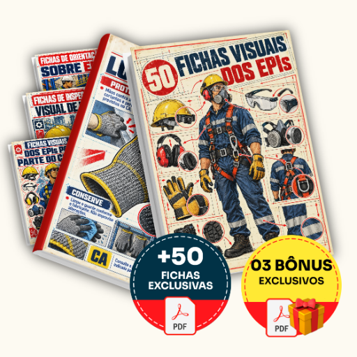 50 Fichas Ilustradas De EPIs - Completo
