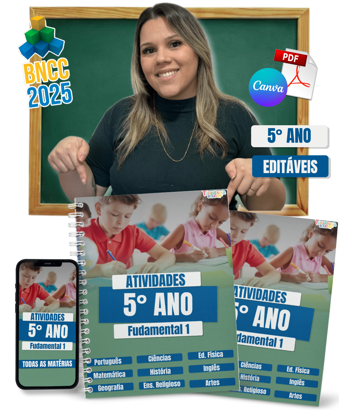 Kit Atividades 5º Ano - Com Gabarito e Códigos BNCC