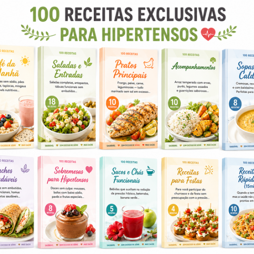 100 Receitas Exclusivas para Hipertensos