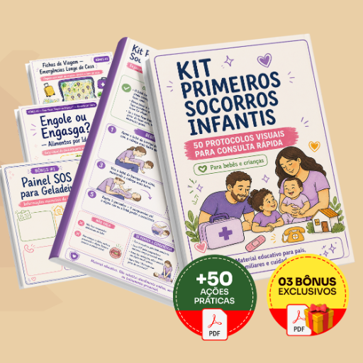 Kit Primeiros Socorros Infantis - Completo