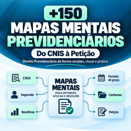 +150 Mapas Mentais Previdenciários