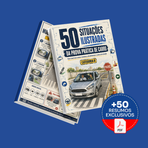 50 Situações Ilustradas da Prova Prática de Carro - Básico
