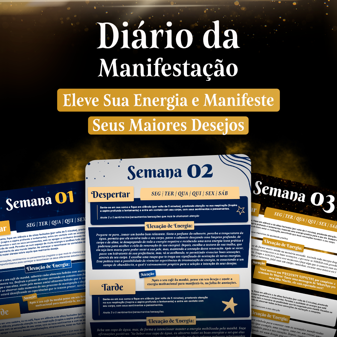 Diário de Manifestação (60% OFF)