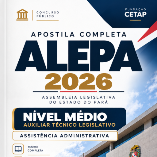 Apostila Completa ALEPA 2026 — Assistência Administrativa | Nível Médio