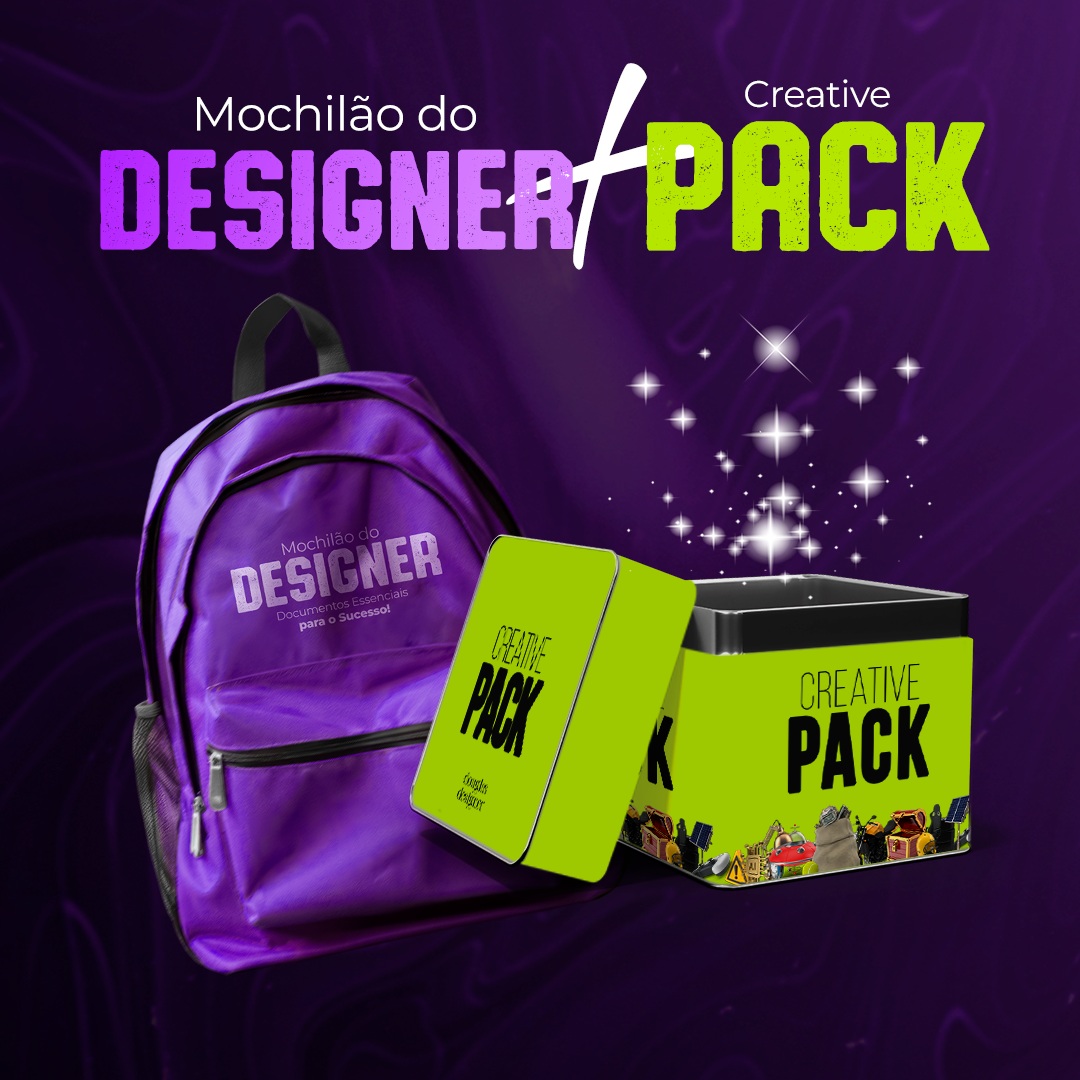MOCHILÃO DO DESIGNER + CREATIVE PACK 37