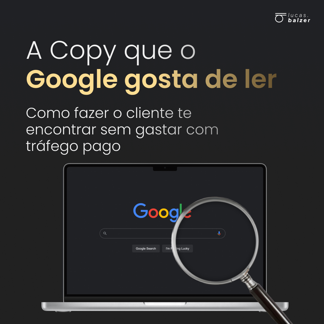 Curso SEO para Ecommerce - A Copy que o Google gosta de ler