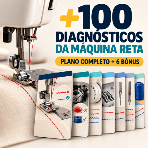 +100 Diagnósticos Visuais da Máquina Reta - Plano Completo