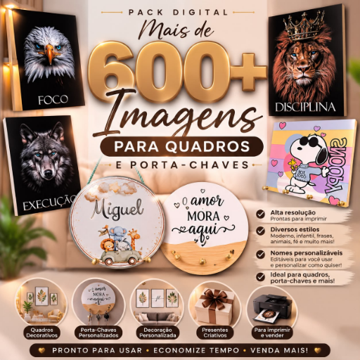 Arquivo +600 imagens para quadros