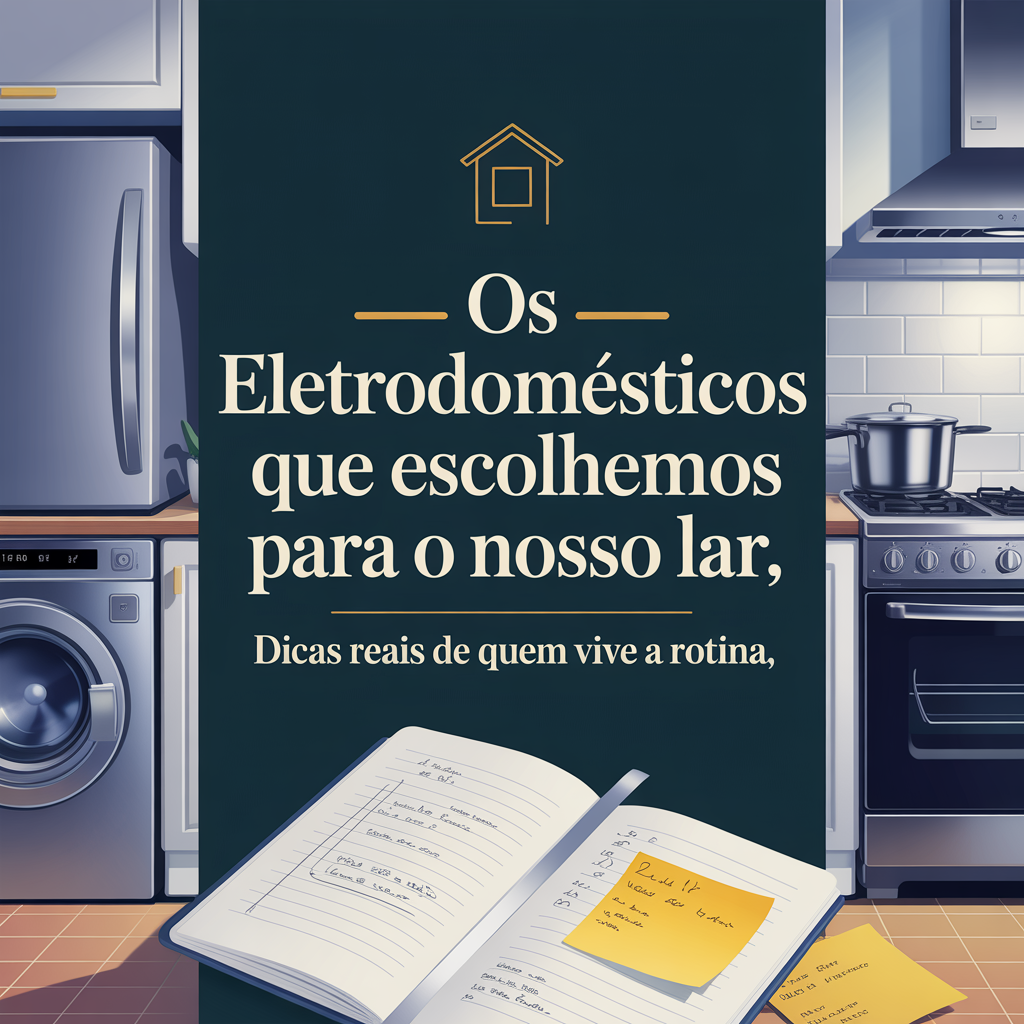 Os Eletrodomésticos que Escolhemos para o Nosso Lar: Dicas Reais de Quem Vive a Rotina
