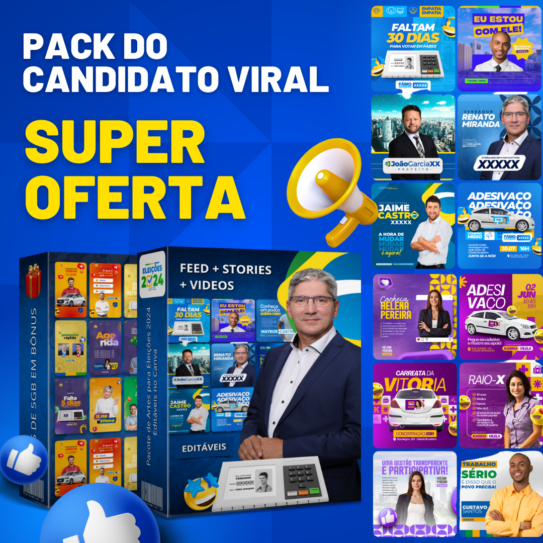 Pack Candidato Viral - Super Oferta 
