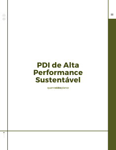 Curso PDI de Alta Performance Sustentável no trabalho 
