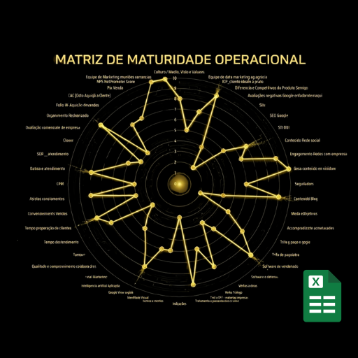 Planilha Matriz de Maturidade operacional 
