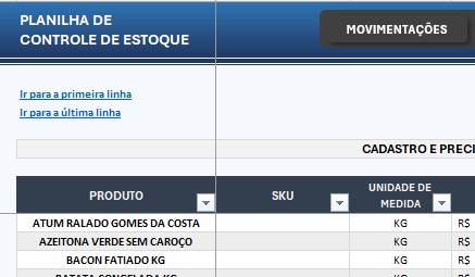 Planilha de Controle de Estoque 2.0