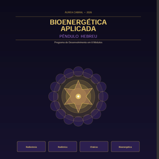 Áurea - Módulo 1 - Bioenergética Aplicada :  Pêndulo  Hebreu 