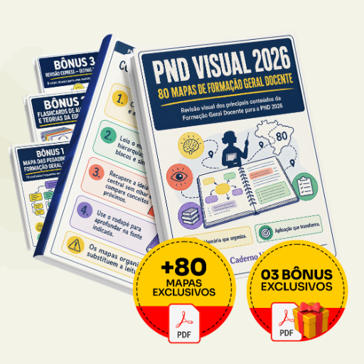 PND Visual 2026 — 80 Mapas de Formação Geral Docente - Completo