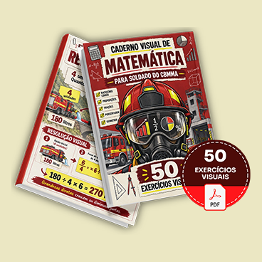 50 Exercícios Visuais de Matemática para Soldado do CBMMA - Básico