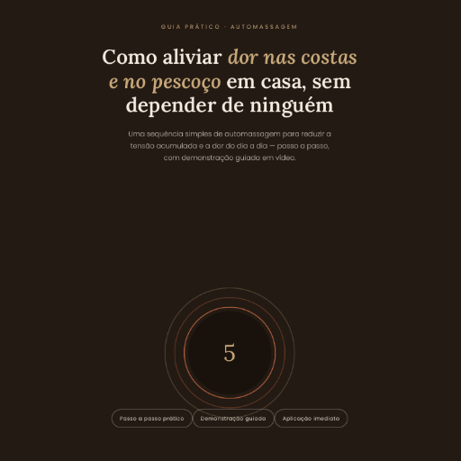 Automassagem - Costas e pescoço