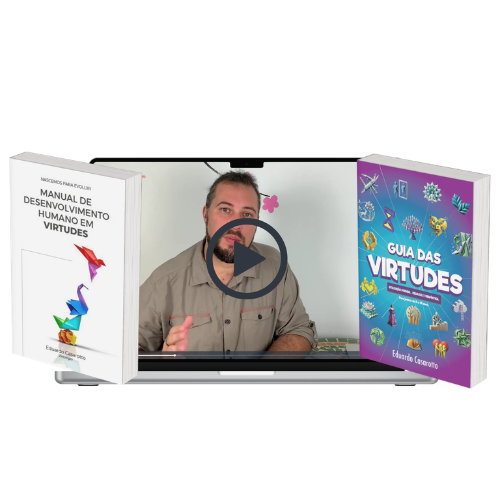 Livros Manual de Desenvolvimento Humano em Virtudes + Guia das Virtudes + Bônus: Programa de Neuroplasticidade: O Novo Eu (frete incluso)