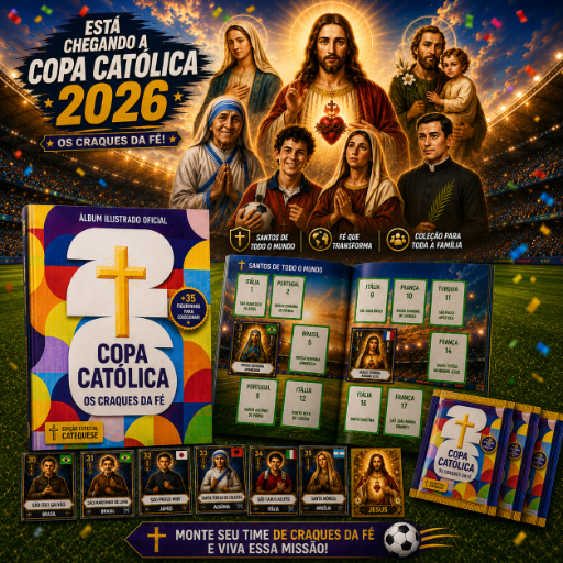 Álbum de figurinha - Copa Católica 2026