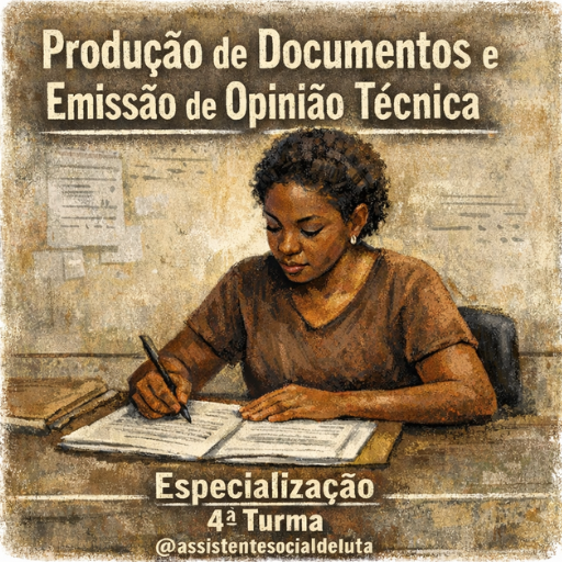 Matrícula na 4ª Turma da Especialização em Produção de Documentos e Emissão de Opinião Técnica em Serviço Social