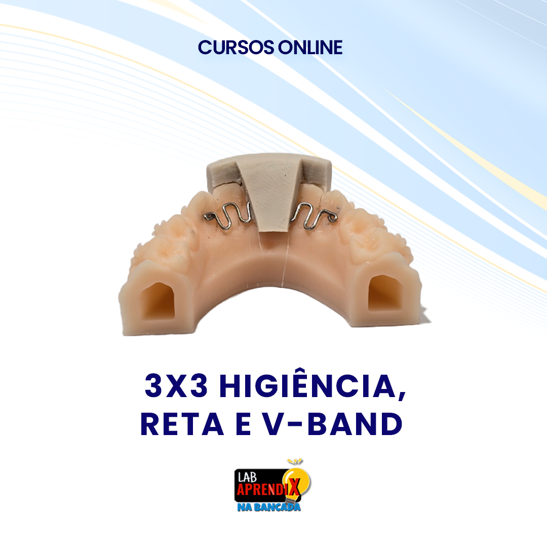 Contenção 3x3 higiênica | Reta | V-Bend - Na Bancada