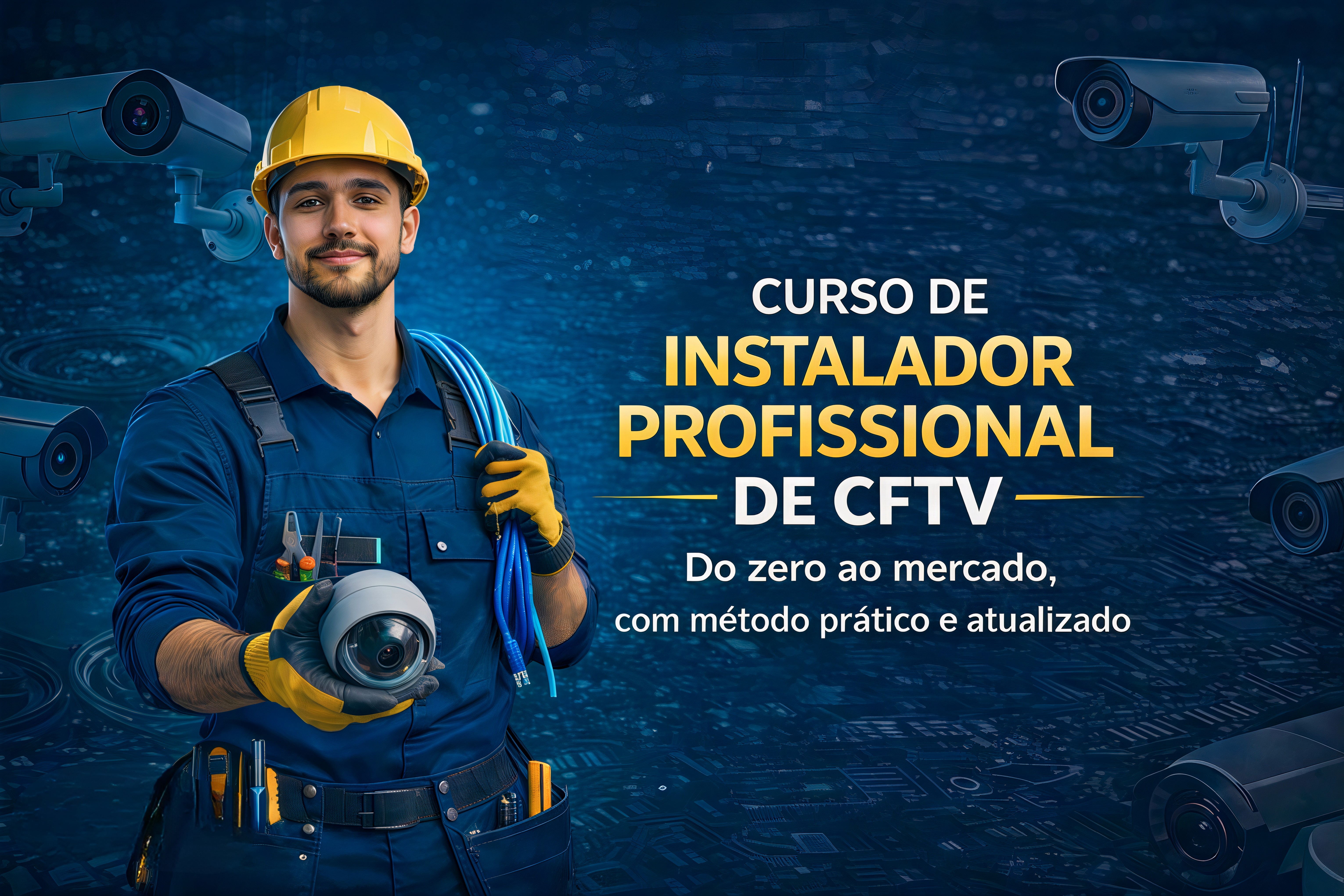 Instalador de CFTV: Dominando Segurança Eletrônica do Zero ao Mercado