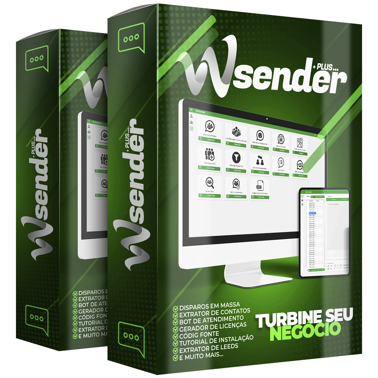 PLANO MENSAL - WASender+Plus: Automação de Vendas para WhatsApp