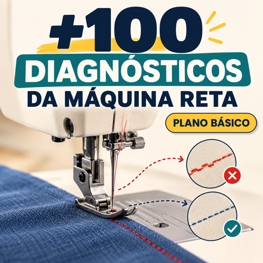 +100 Diagnósticos Visuais da Máquina Reta - Plano Básico