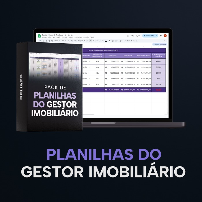 Pack de Planilhas do Gestor Imobiliário