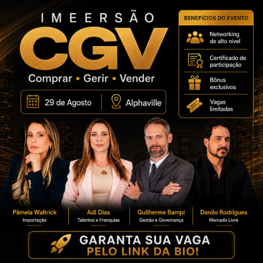IMERSÃO PRESENCIAL CGV — 29 DE AGOSTO DE 2026 Plataforma Pablo Marçal | Alphaville, Barueri-SP