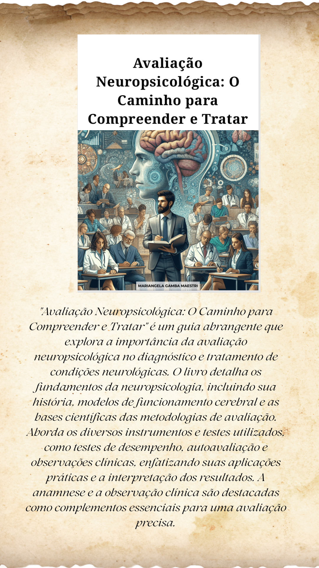 "Avaliação Neuropsicológica: O Caminho para Compreender e Tratar"