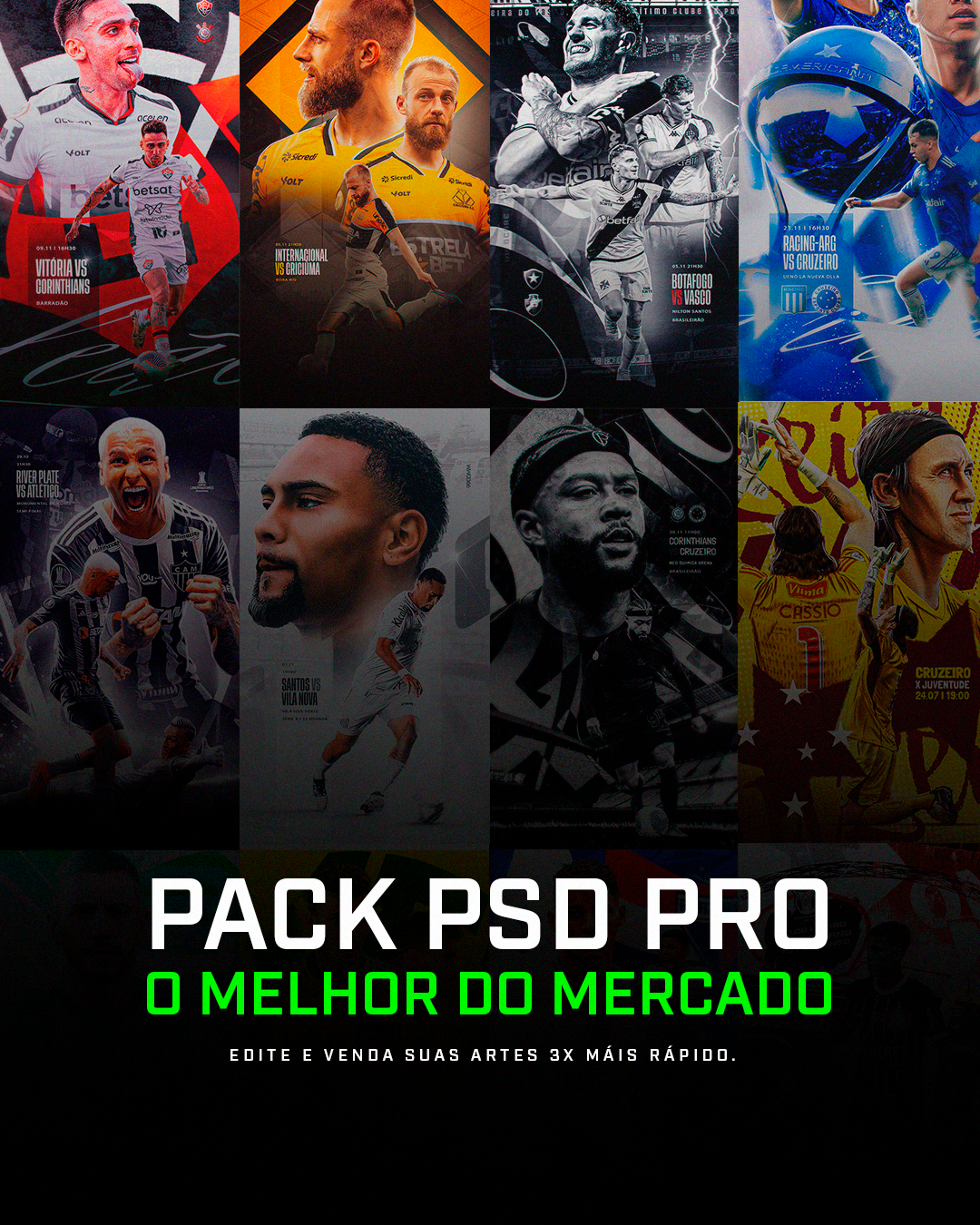 FUTPACK: PACK DE ARQUIVOS EDITAVEIS PARA PHOTOSHOP E CANVA