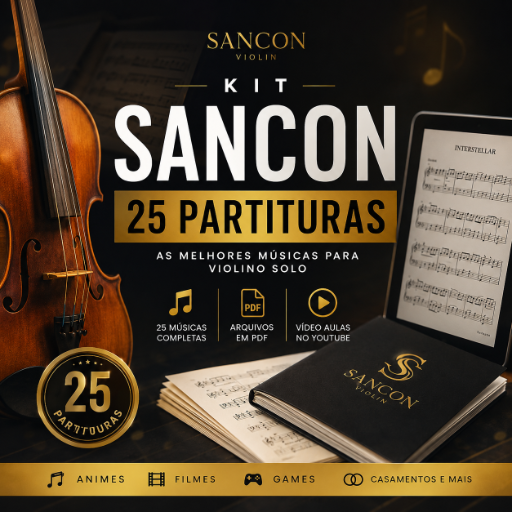 Kit Sancon 25 Músicas (Partitura e Playback)