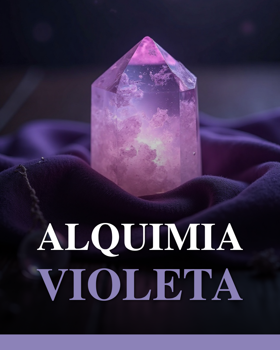 Iniciação Espiritual à Alquimia da Chama Violeta com Radiestesia e Quartzo