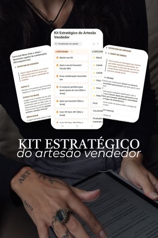 Kit Artesão Vendedor | Conteúdos para Feed e Stories + Scripts de vendas